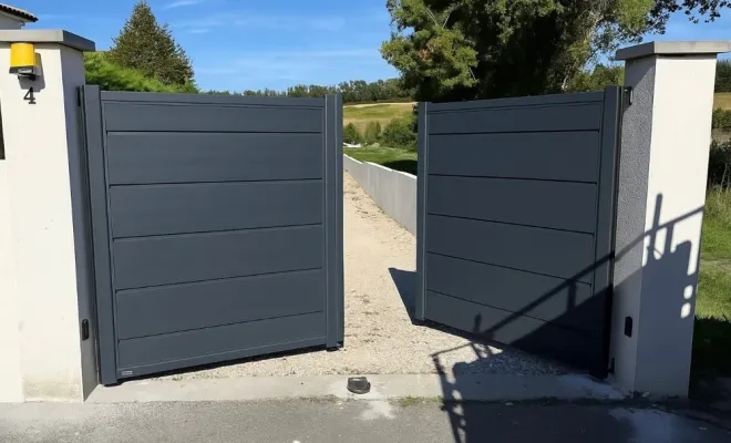 Vente et pose d'un portail aluminium sur castanet, Verfeil, Fenêtres & Cie